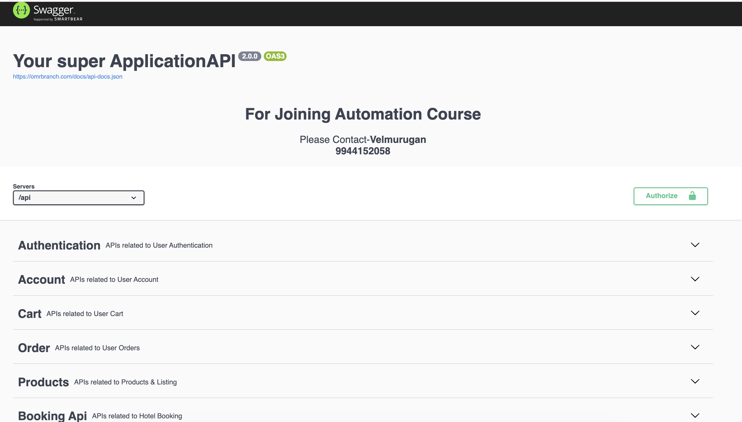Swagger Demo - API Automation